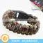 2016 Outdoor Survival Sport Braided Bracelet with Logo