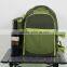 picnic cooler bag with tablewares and picnic blanket serve 4 people