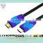 Dual color moulded HDMI Cable with Ethernet and gold connector support 3D and 4k ,TV,player,