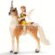 Ze figurines/Sula of toys in the belt l/Riding a unicorn forest female elf Toy Figure