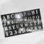 Factory Direct Sale OEM Plastic Letter Stencil Ruler in Stock