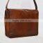 Real Goat Leather Vintage Messenger Shoulder Bag Camera Bag Laptop Satchel Sling Bag