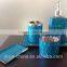 blue mosaic glass bathroom accessory set,toothbrush holder