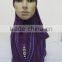 H266 new style one piece hijab with crystals