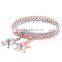 Fashion Jewelry Wholesale 2 Pieces Set Gold White Gold Covering Turtle Bracelet