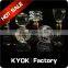 KYOK New 2015 aluminum curtain finial, polished curtain rod finials, fancy curtain pipe end caps