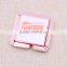 Hot sale square rose gold bag purse hanger/ foldable bag purse holder with epoxy sticker logo