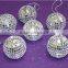 wholesale small plastic disco mirror ball 10 cm christmas colored glass ball