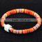 Newest Lady Bangle Cotton Cord Wrap Wristband Cuff Punk Magnetic Buckle Bracelet