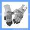 HPPE Fiber Dotted Glove With Nitrile Tips Level 3 Cut Resistant PU Finger Gloves