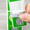 waterproof adhesive food label printing, custom design shaped paper material frozen food packagings sticker labels on roll