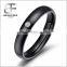 New Rose Gold Tone Stainless Steel Promise Ring Engagement Wedding Band for Ladies 4mm