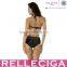 relleciga black halter bikini swimwear