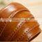 wholesale fashional custom mens snake skin brown leather belt