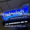excellent creative illuminated acrylic led sign holder edge lit sign with laser engraving logo