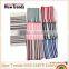 Fashion Red & White Stripes Woven Pashmina Winter Shawl With Fringes