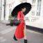 lady long Raincoat durable double side wear raincoat