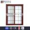 Rogenilan interior wooden double glass sliding door grille design