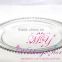 wedding Golden Beads silver bead Glass Charger Plate / Events-Beaded Plate