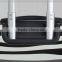 ABS hard case luggage with zipper wheel alumunium trolley systems