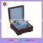 Square wooden music case for gift packing jewelry hand cranked music box