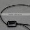 custom garment metal hang tag string with brand name logo& metal seal clips