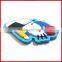 Multi-color PVC metal keychain ring,best popular key ring