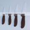 Block of 4 Ceramic Blade Knives set with peeler in acrylic support