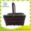 New style handmade wood shopping basekt with handle