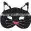 Halloween Glitter Kitten Kids Black Sequin CAT Animal Halloween Costume Fancy Dress MASK Masquerade Ball Mask