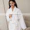 White Velour Bathrobe Shawl Collar Robes Cotton Hotel Luxury Bathrobe