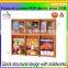 Free standing bookstore wooden book display shelves