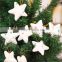 Latest Arrival Christmas tree ornaments snow star pentagram flash in many style