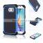 Luxury tough Tpu pc hybrid hard back cover case for S6 edge