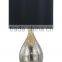 high quality ripple glass table lighting with black cylinder TC shade
