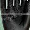 safety industrial rubber latex glove black