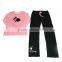 Kevince women interlock pyjamas flock print knitting 1000pcs up OEM factory directly