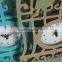 wooden clock of birdcage