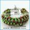 metal charm paracord bracelet, stainless steel survival paracord bracelet metal buckle