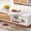 walnut and white color modern design teapoy