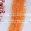 Cheap 3MM 1.3M/Strand Hanging Orange ABS Pearl Garland Plastic Pearl Strands for Wedding Decoration