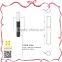 All black PETG wholesale mascara 13ml square cylinder cosmetic bottle