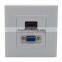 HDMI, VGA wall plate with backside female to female connection