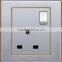 CE Certificated White PC Electric Switch and Socket One Gang on off Switch 250V 13A