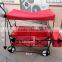 4 wheels foldable garden trolley tool cart wagon truck