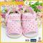 Newborn baby girl pink toddler shoes with factory wholesale baby sandals