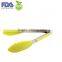 Full size Silicone tongs in green color,food serving tong