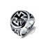 20MM Stainless steel vintage antiqued silver cross symbol ring steam punk jewelry 6240016