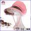 Wide Plastic Brim Hat Sun Ribbon Hat