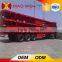 Low price new design 3 axle flat bed trailer